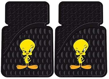 Tweety Bird With Attitude Rubber Car Floor Mats (Pair)