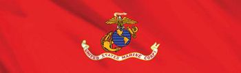 U.S. Marine Corp Flag Rear Window Decal