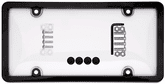 Ultimate Tuf Black/Clear License Plate Frame & Bubble Shield Combo Kit