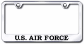 US Air Force Laser Etched Stainless Steel License Plate Frame