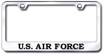 US Air Force Laser Etched Stainless Steel License Plate Frame