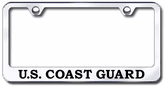US Coast Guard Laser Etched Stainless Steel License Plate Frame