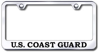 US Coast Guard Laser Etched Stainless Steel License Plate Frame