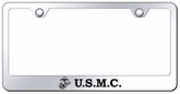 US Marine Corp Laser Etched Stainless Steel License Plate Frame