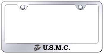 US Marine Corp Laser Etched Stainless Steel License Plate Frame