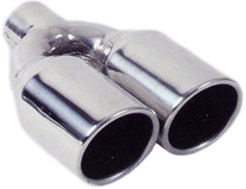 Vibrant Stainless Steel Dual Outlet Exhaust Tips (Weld-On)