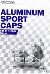 Victor Silver Aluminum Sport Valve Caps