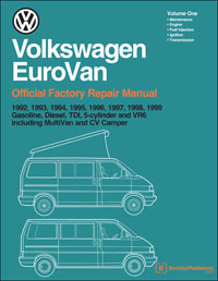 Volkswagen EuroVan Repair Manual (2 Vol): 1992-1999