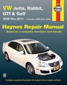 Volkswagen Jetta, Rabbit, GTI & Golf Haynes Repair Manual (2005-2011) 