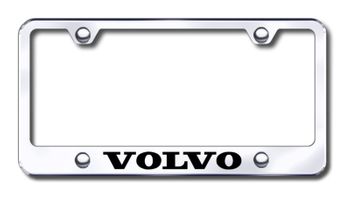 Volvo Laser Etched Stainless Steel License Plate Frame