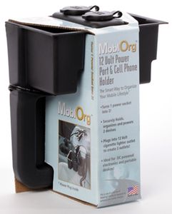 Wedge-It 12 Volt Dual Powered Cell Phone Holder & Charger