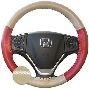 Wheelskins EuroPerf Two-Tone Genuine Leather Steering Wheel Cover