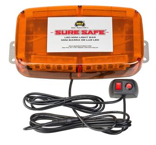 Wolo 12-Volt Amber Permanent Mount LED Mini Light Bar