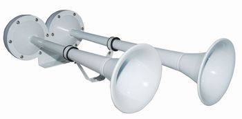 Wolo 12-Volt Dual Trumpet Horn 330/408 Hz (114.2 Decibels)