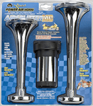Wolo Airsplitter Dual Tone Motorcycle Chrome Air Horn