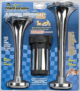 Wolo Airsplitter Dual Tone Motorcycle Chrome Air Horn