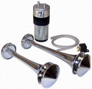 Wolo Airsplitter Two Tone Motorcycle Chrome Air Horns