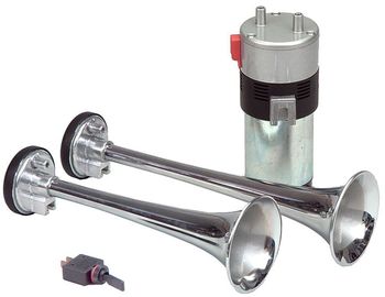 Wolo Euro Emergency Twin Chrome Air Horn Kit