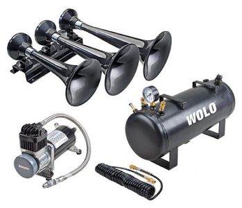 Wolo Express Pro Semi-Gloss Black Train Horn Kit