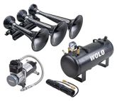 Wolo Express Pro Semi-Gloss Black Train Horn Kit