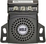 Wolo Heavy-Duty White Noise Back-Up Alarm With Flashing LED Light (97 Decibels)