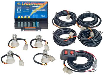 Wolo Lightning 80 Watt Power Supply 4 Bulb Strobe Kit