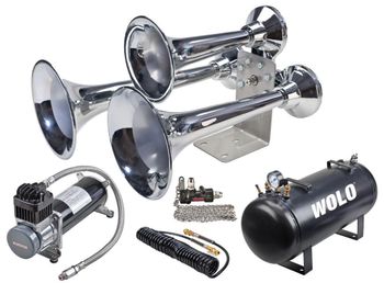 Wolo Siberian Express 12-Volt Chrome Pro Plus Lanyard Valve (152 Decibels)