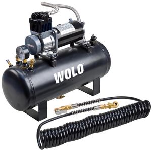 Wolo Tornado 2 Gallon Steel Tank & Compressor