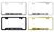 Honda Accord Laser Etched Stainless Steel Cut-Out License Frame
