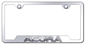 Acura 3D Chrome on Chrome Stainless Steel Cut-Out Frame