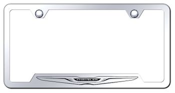 Chrysler Logo Laser Etched Stainless Steel Cut-Out Frame