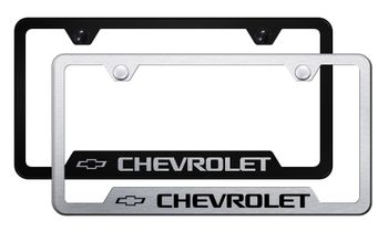 Chevrolet Laser Etched Stainless Steel Cut-Out Frame 