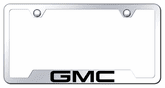 GMC Laser Etched Mirrored Stainless Steel Cut-Out Frame