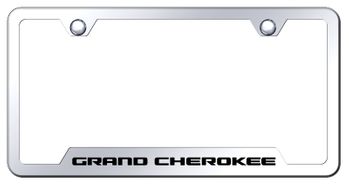 Grand Cherokee Laser Etched Mirrored Stainless Steel Cut-Out Frame