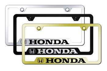 Honda Laser Etched Stainless Steel Cut-Out Frame