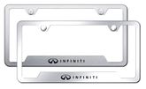 Infiniti Laser Etched Mirrored Stainless Steel Cut-Out Frame