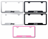 Jeep Laser Etched Stainless Steel Cut-Out Frame