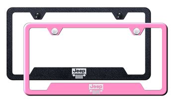 Jeep Grill Laser Etched Stainless Steel Cut-Out Frame