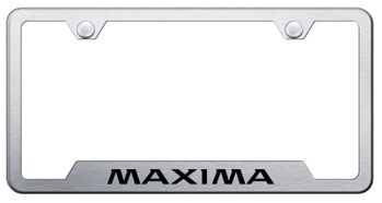Maxima Laser Etched Brushed Stainless Steel Cut-Out Frame