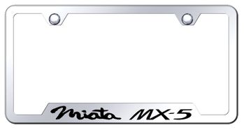 Miata MX5 Laser Etched Mirrored Stainless Steel Cut-Out Frame