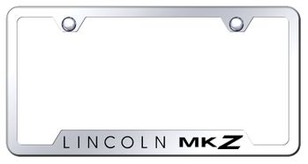 MKZ Laser Etched Mirrored Stainless Steel Cut-Out Frame