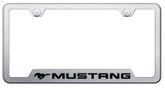 Mustang Laser Etched Brushed Stainless Steel Cut-Out Frame