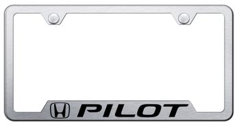 Pilot Laser Etched Brushed Stainless Steel Cut-Out Frame