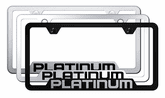 Platinum Laser Etched Stainless Steel Cut-Out Frame