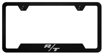 RT Laser Etched Black Stainless Steel Cut-Out Frame