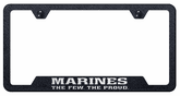 The Few The Proud Laser Etched Textured Black Cut-Out Frame