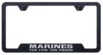 The Few The Proud Laser Etched Textured Black Cut-Out Frame