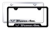 Trans Am Laser Etched Stainless Steel Cut-Out Frame