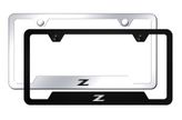 Z Laser Etched Stainless Steel Cut-Out Frame