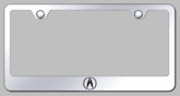 Acura Logo Laser Etched Mirrored Finish Stainless Steel Frame